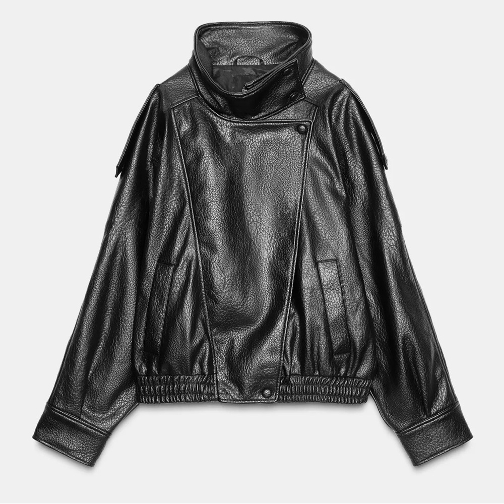 Zara FAUX LEATHER JACKET